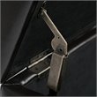 Atlin Designs Faux Leather Storage Bench in Black