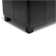 Atlin Designs Faux Leather Storage Bench in Black