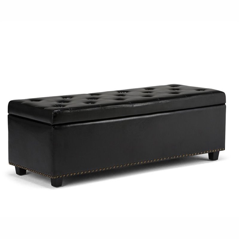 Atlin Designs Storage Bench in Black