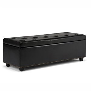 Atlin Designs Storage Bench in Black