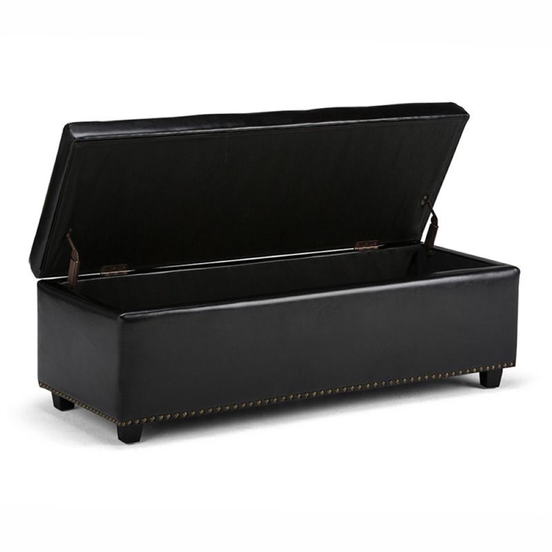 Atlin Designs Storage Bench in Black