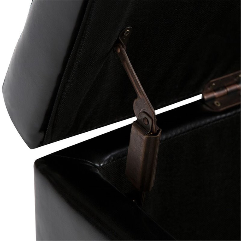Atlin Designs Storage Bench in Black