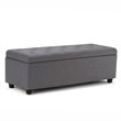 Atlin Designs Storage Bench in Gray