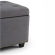Atlin Designs Storage Bench in Gray