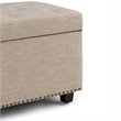 Atlin Designs Storage Bench in Natural