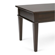 Atlin Designs Coffee Table in Tobacco Brown