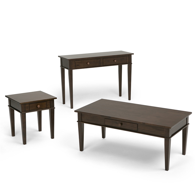 Atlin Designs Coffee Table in Tobacco Brown