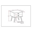 Atlin Designs End Table in Auburn Brown