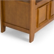 Atlin Designs Transitional Wood Entryway Storage Bench in Avalon Brown