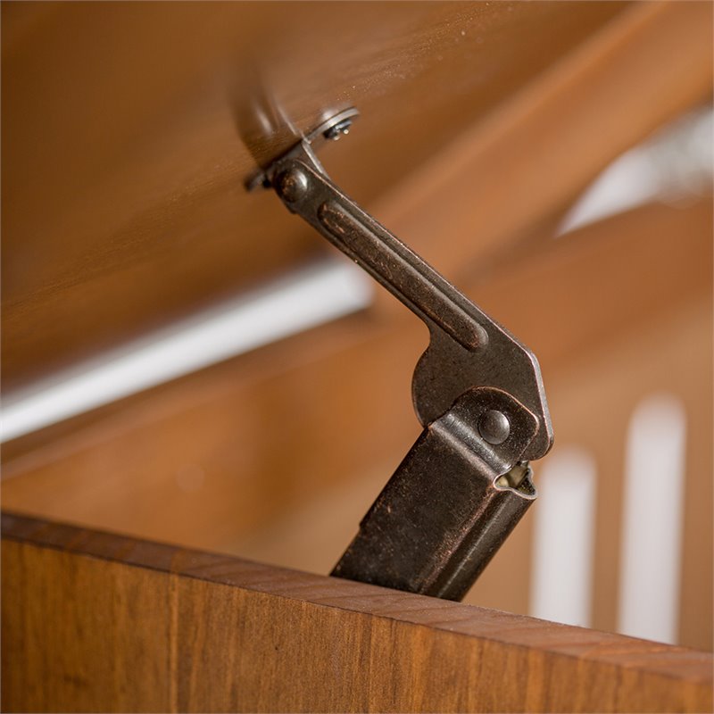 Atlin Designs Entryway Bench in Medium Saddle Brown