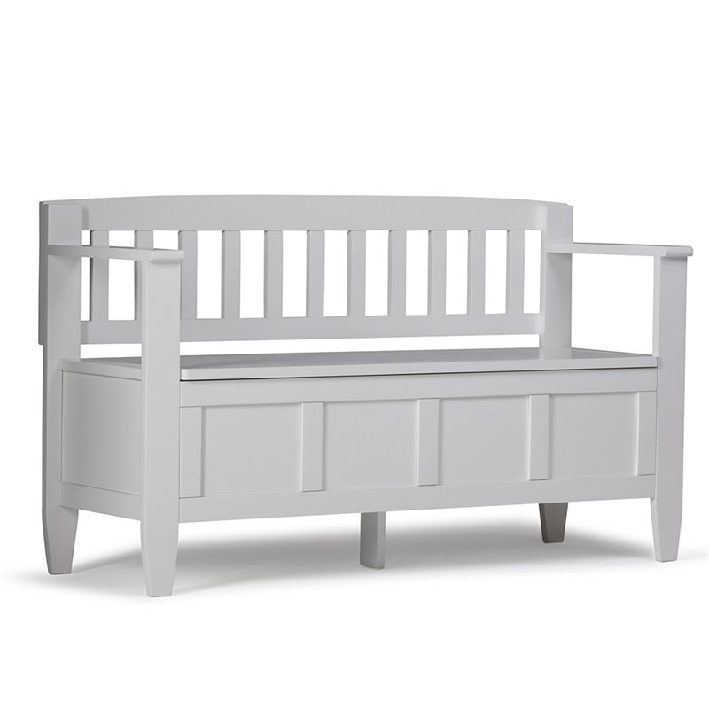 Atlin Designs Entryway Bench in White