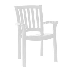 atlin designs resin patio dining arm chair