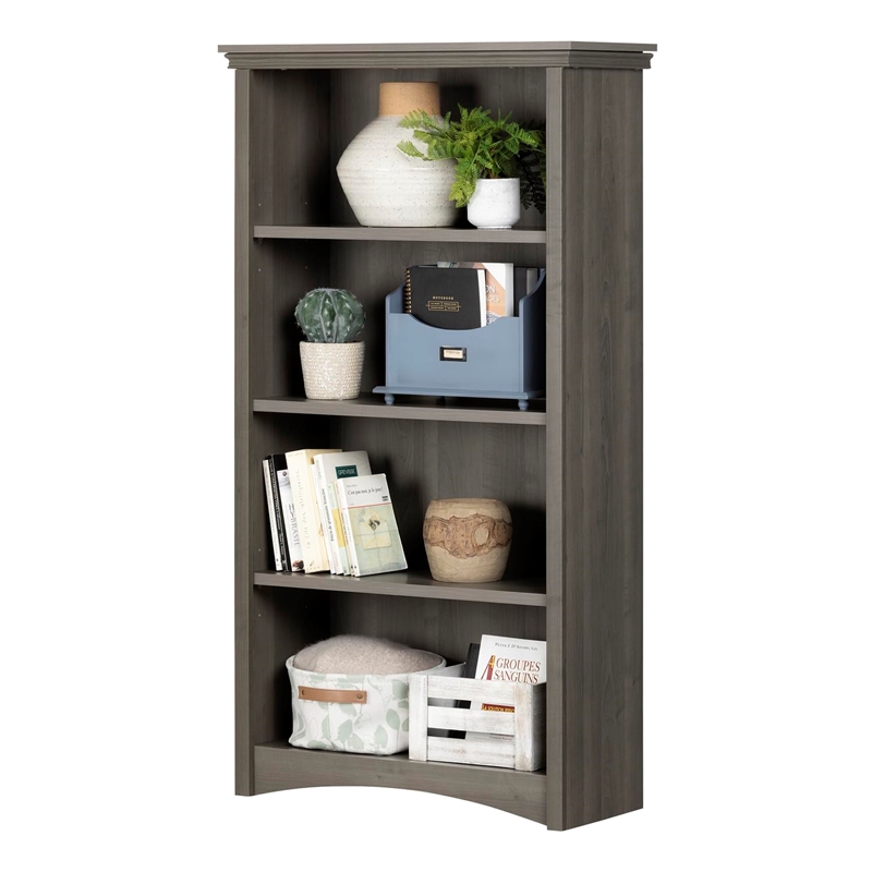 Atlin Designs 4 Shelf Bookcase in Pure White
