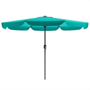 atlin designs patio umbrella in turquoise blue