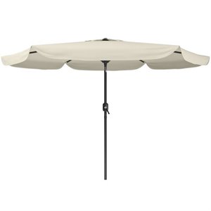 atlin designs patio umbrella in warm white