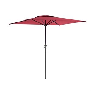 atlin designs square patio umbrella in wine red