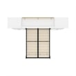 Atlin Designs Wood Full Murphy Bed and 2 Organizers with Drawers in White