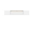 Atlin Designs Wood Full Murphy Bed and 2 Organizers with Drawers in White