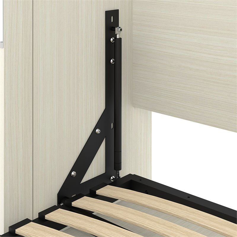Atlin Designs Full Desk Wall Bed in White Chocolate