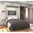 Atlin Designs Queen Desk Wall Bed in White Chocolate