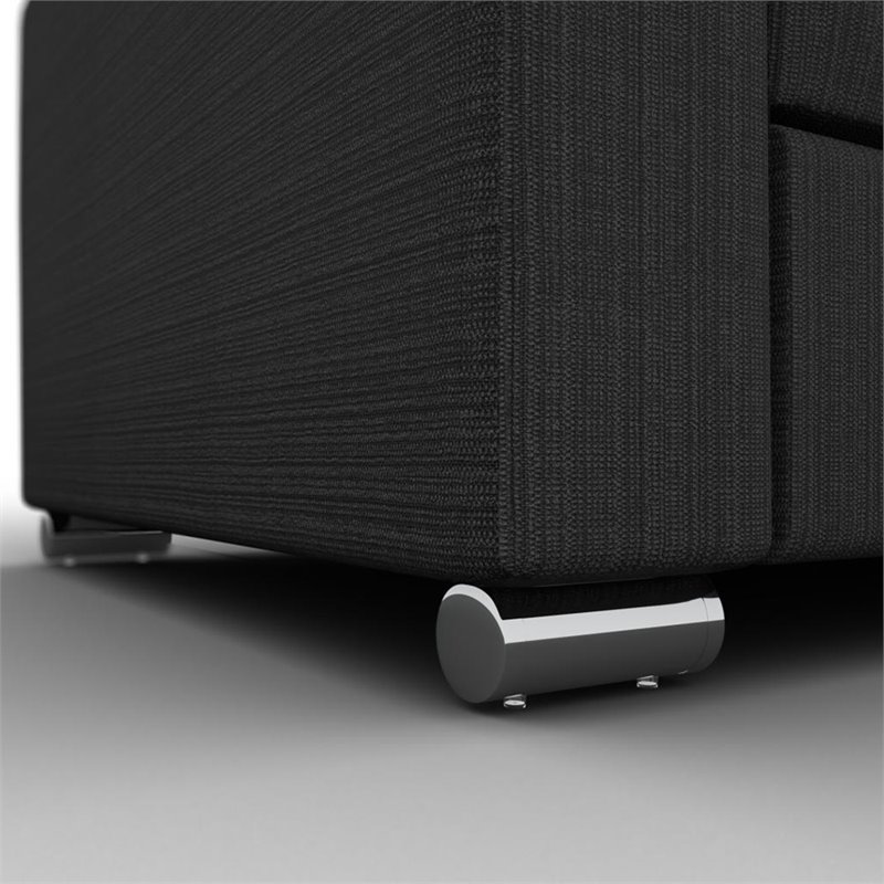 Atlin Designs 2-Piece Modern Wood Queen Murphy Bed Set in Gray/White