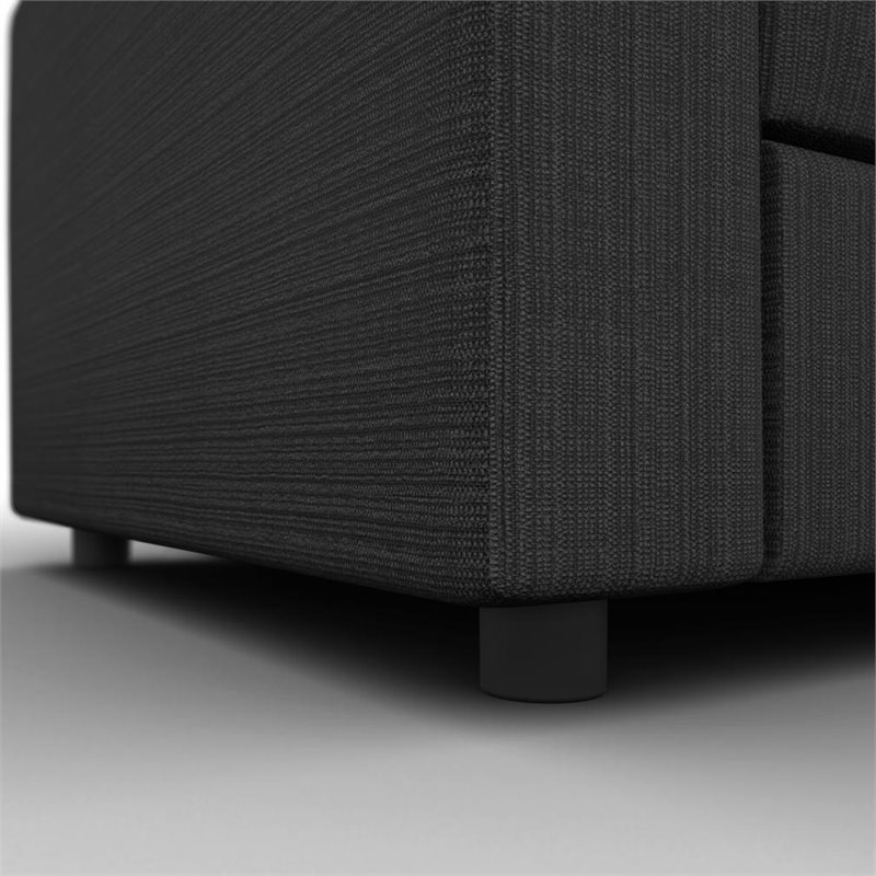 Atlin Designs 2 Piece Full Wall Bed Set in White and Gray