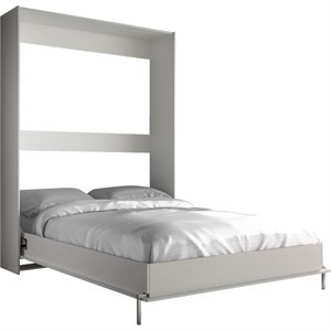 atlin designs wall bed full in wood white