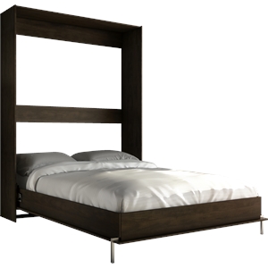 atlin designs wall bed queen size in wood espresso