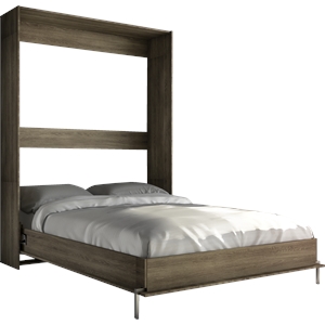 atlin designs wall bed queen size in wood rustic cinnamon