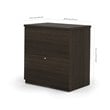 Atlin Designs 3 Piece Office Set in Dark and White Chocolate