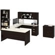 Atlin Designs 3 Piece Office Set in Dark and White Chocolate