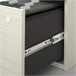 Atlin Designs Modern Wood U-Shaped Computer Desk with Hutch in White/Chocolate