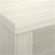 Atlin Designs Modern Wood U-Shaped Computer Desk with Hutch in White/Chocolate