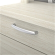 Atlin Designs Modern Wood U-Shaped Computer Desk with Hutch in White/Chocolate