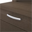 Atlin Designs Contemporary 4 PC Wood U-Shaped Desk with Hutch in Mahogany