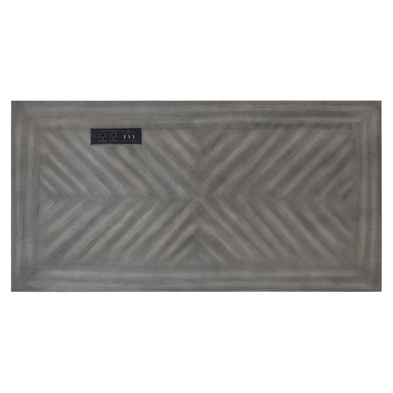 Atlin Designs 8 Drawers Two Tone Contemporary Wood L-Desk in White