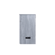 Atlin Designs Modern Solid Wood Murphy Bed Chest with Mattress in Driftwood