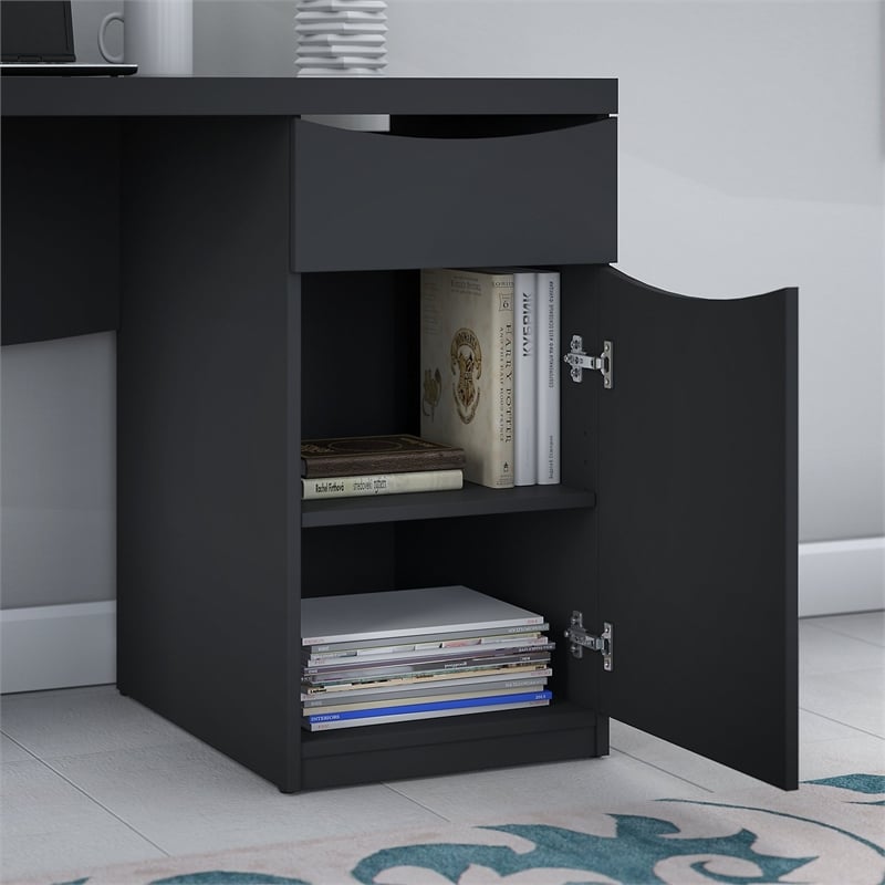 Atlin Designs Traditional Computer Desk in Classic Black