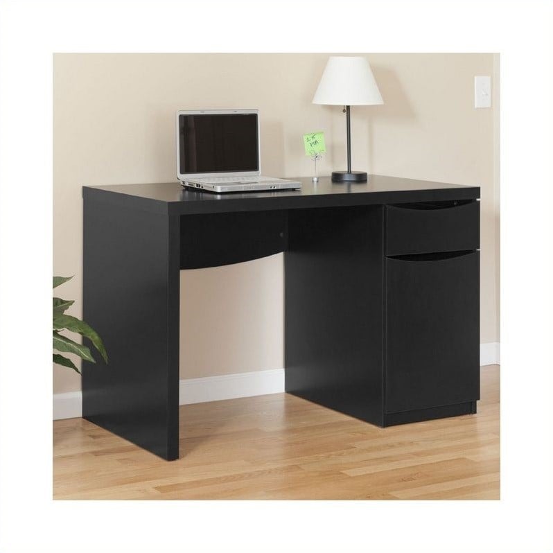 Atlin Designs Traditional Computer Desk in Classic Black