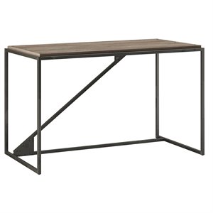 atlin designs traditional 50w industrial desk in rustic gray