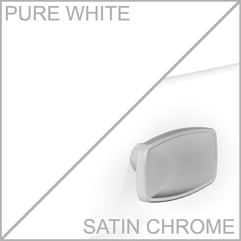 Atlin Designs Computer Desk with Shelves in Pure White