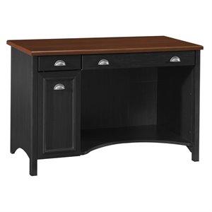 atlin designs computer desk with drawers in antique black