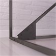 Atlin Designs 62W L Shaped Industrial Desk with Return in Rustic Gray