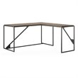 Atlin Designs 62W L Shaped Industrial Desk with Return in Rustic Gray