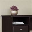 Atlin Designs 60W L Shaped Computer Desk with Hutch in Espresso Oak