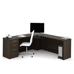 atlin designs corner desk in dark chocolate