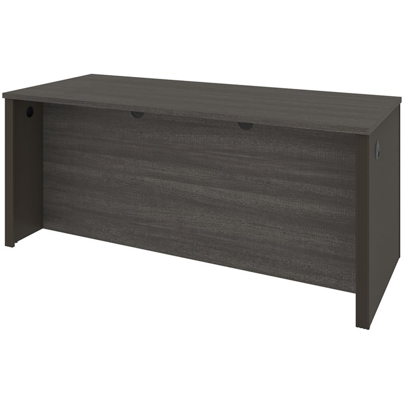 Atlin Designs Executive Writing Desk in Bark Gray and Slate