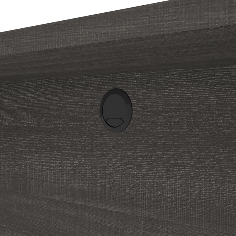 Atlin Designs Executive Writing Desk in Bark Gray and Slate