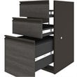Atlin Designs 4 Piece L Shaped Computer Desk in Bark Gray and Slate