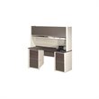 Atlin Designs Office Credenza and Hutch with 2 Pedestals